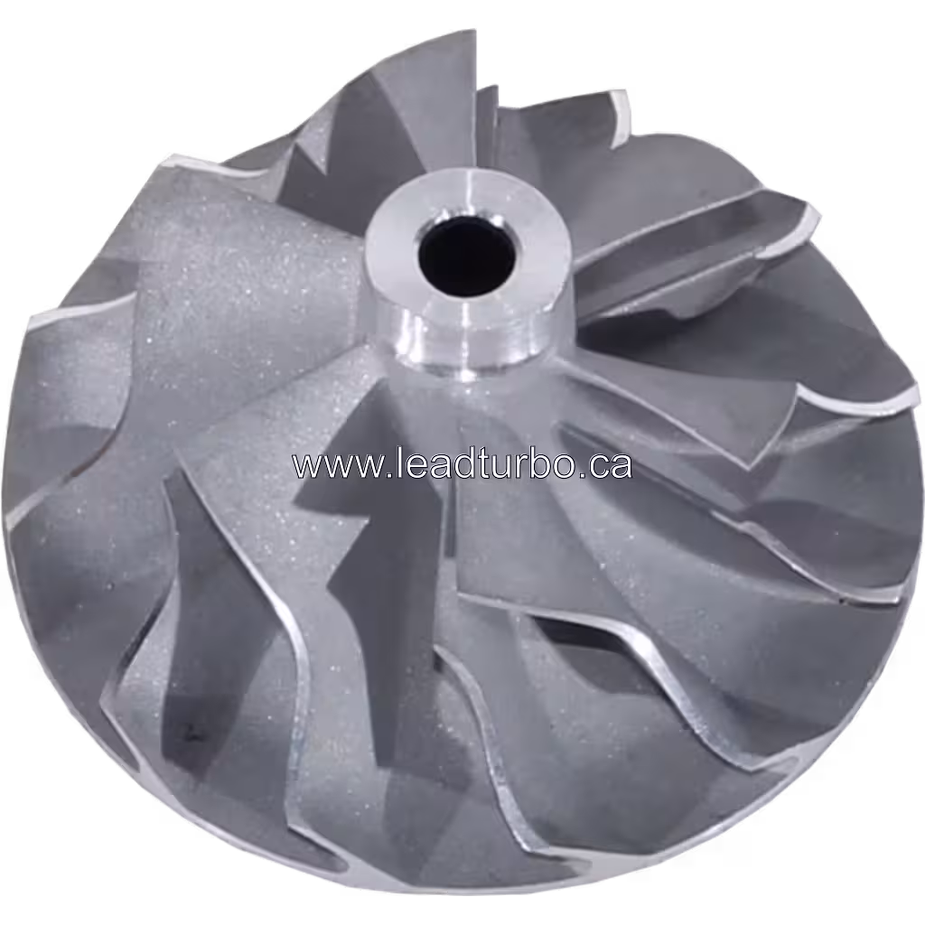 318280 CW J96 turbocharger compressor wheel top view