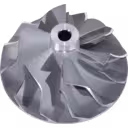 Roue de compresseur 318280 CW pour turbocompresseur J96, vue de dessus