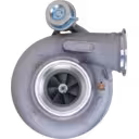 4089863 HX55W turbocharger front view showing compressor wheel for Cummins QSM4 Tier 3