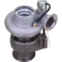 4089863 HX55W turbocharger top view showing actuator and compressor inlet