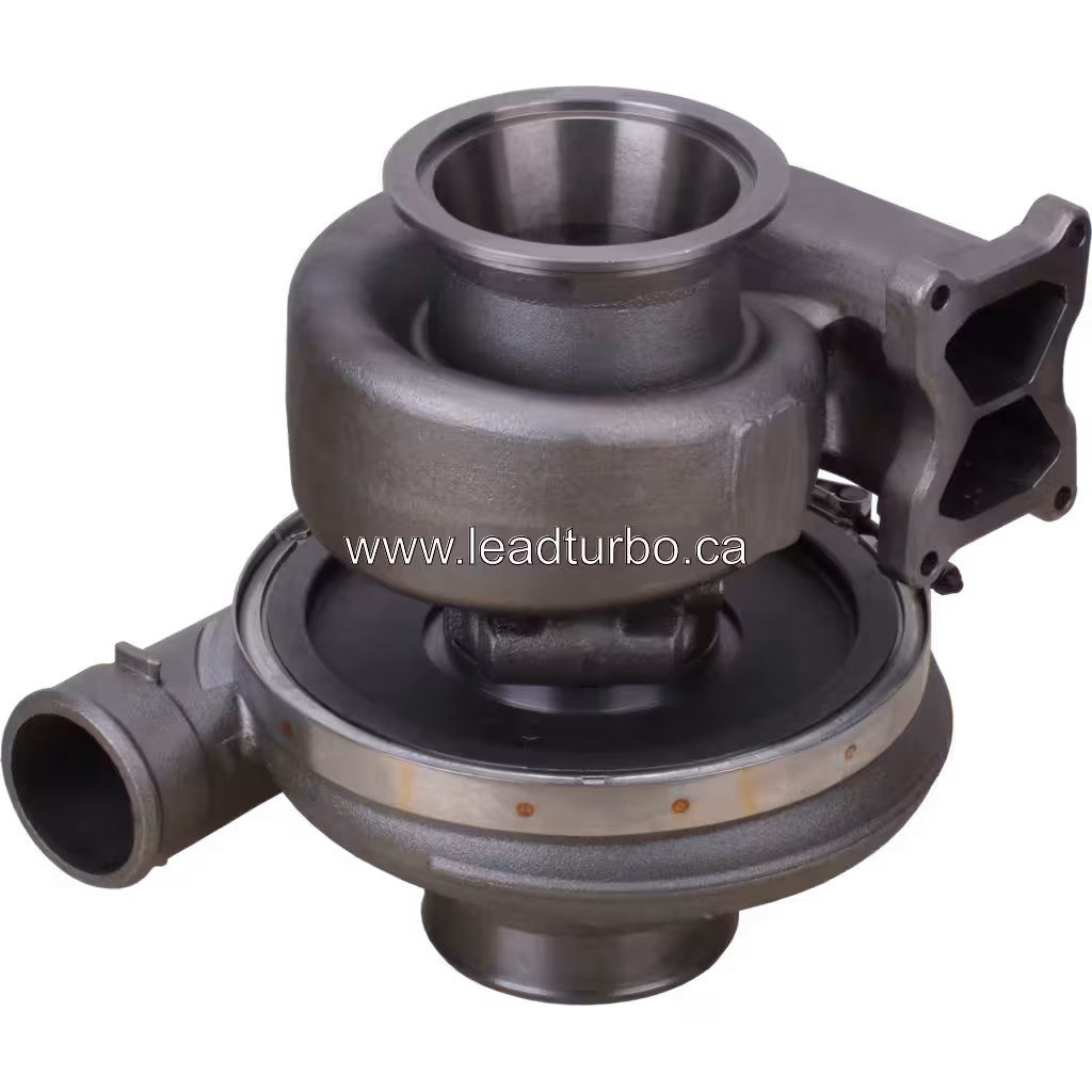 QSK38 Turbocharger Side Profile and mounting details