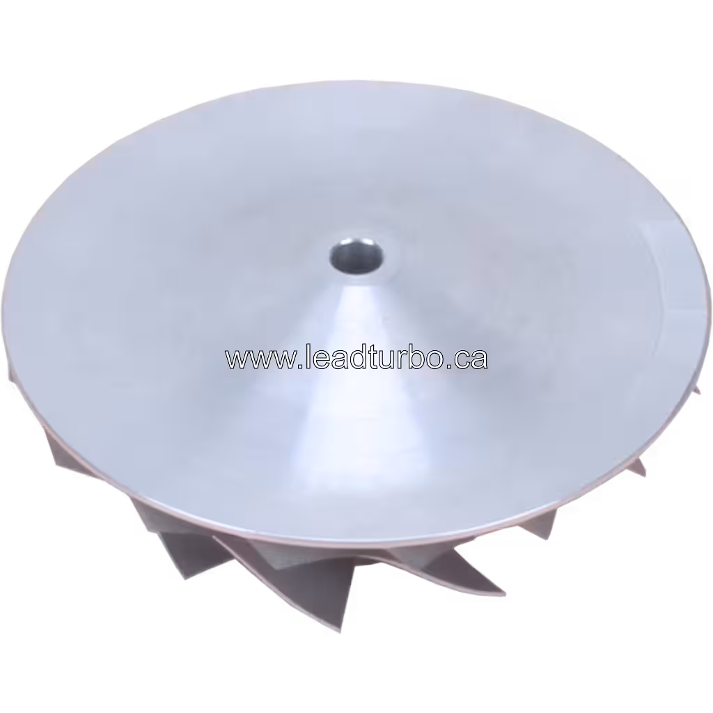 Roue de compresseur 3597224 HE551V pour IVECO CURSOR 13 bottom 45 degree view