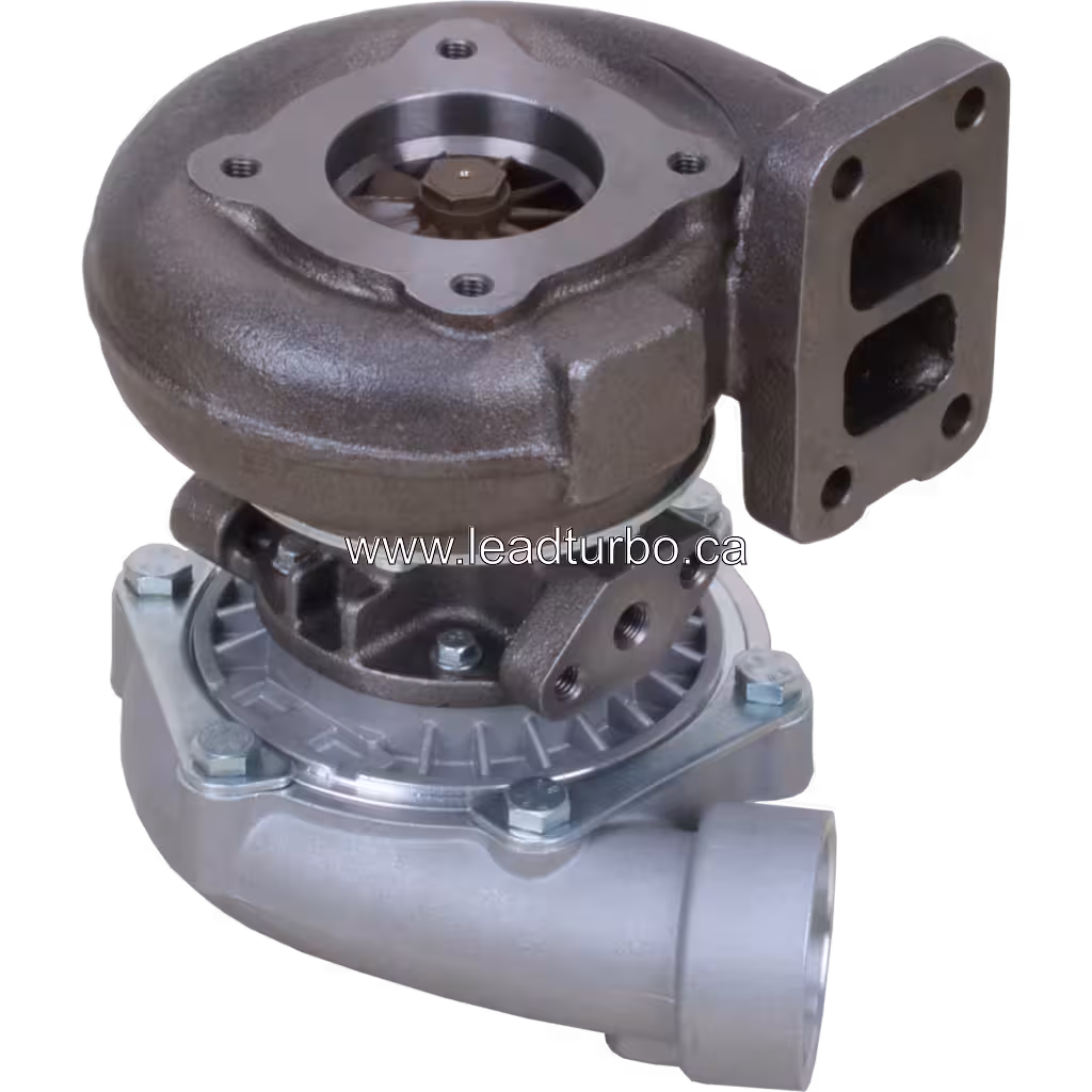 Assemblage de turbocompresseur 466192-5013 montrant les carters turbine et compresseur