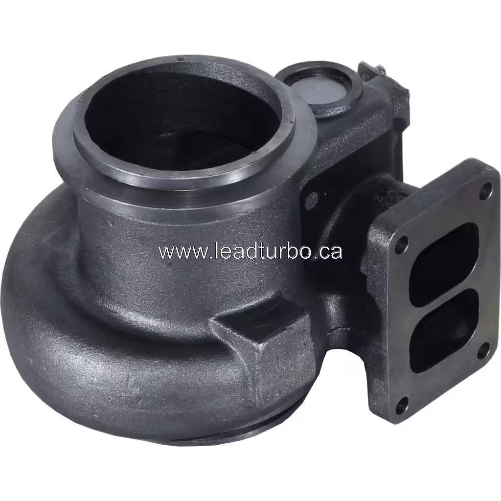 Carter Turbine 447990-0099 pour Turbo GTA4702BS (CAT C15, 3406E) 45 degree view
