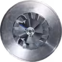 Core turbo S300 FOR 317772 vue avant, roue compresseur et turbine visibles