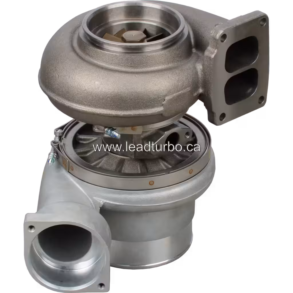 Turbocompresseur de remplacement 0R5754 TV8106 pour CAT 353 3408T bottom 45 degree view