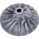 3002731 J96 compressor wheel top view showing radial blade design
