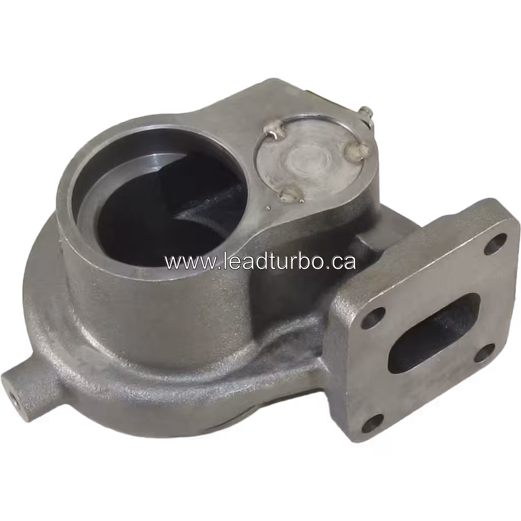 Top view of TD05H-16G 7 turbine housing showing exhaust inlet