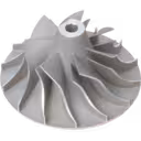45-degree top view of K27 2-3266MNB compressor wheel hub