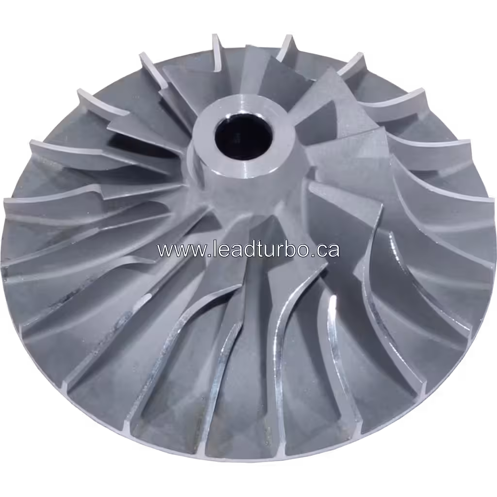 Roue de compresseur de turbocompresseur vue de face