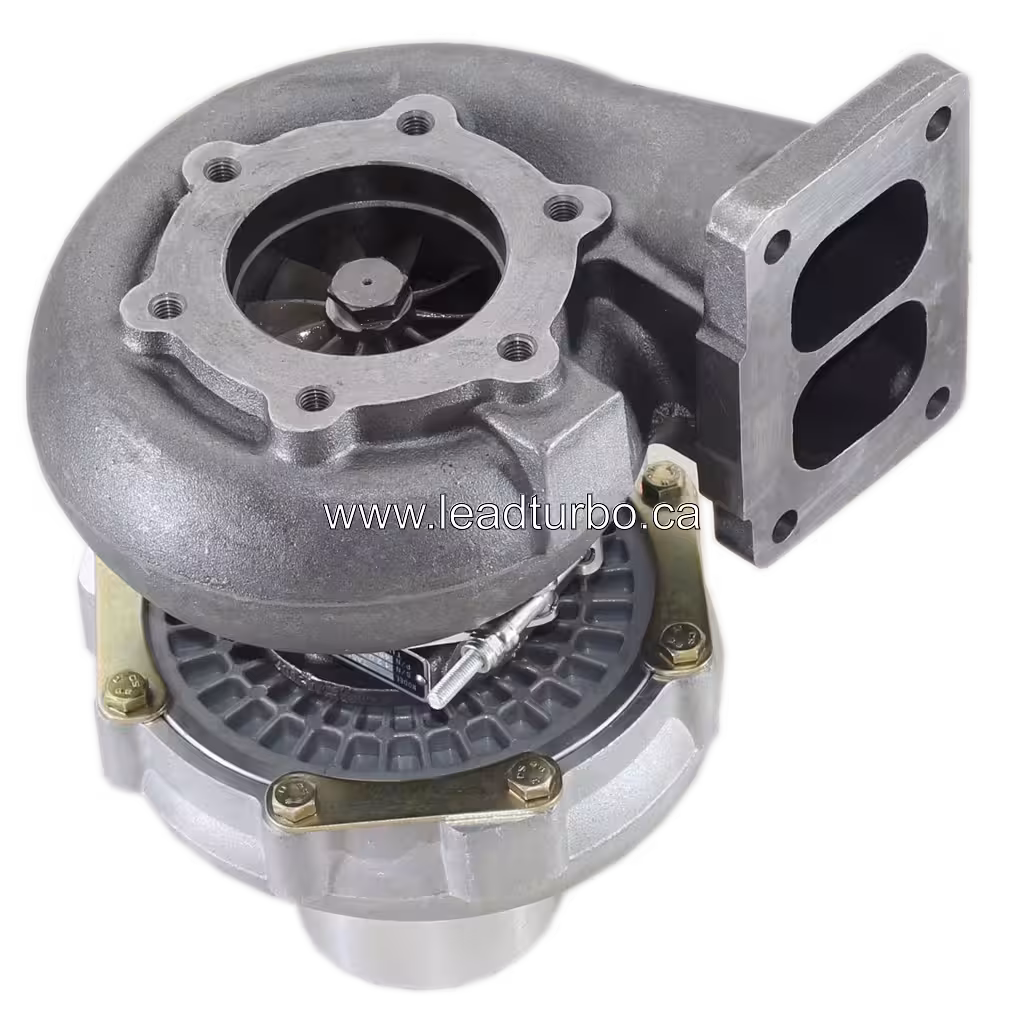 Turbocompresseur 452070-0001 avec trois clips de retenue dorés sur le carter central