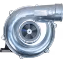 24100-1860B turbocharger front view with silver compressor housing and visible impeller