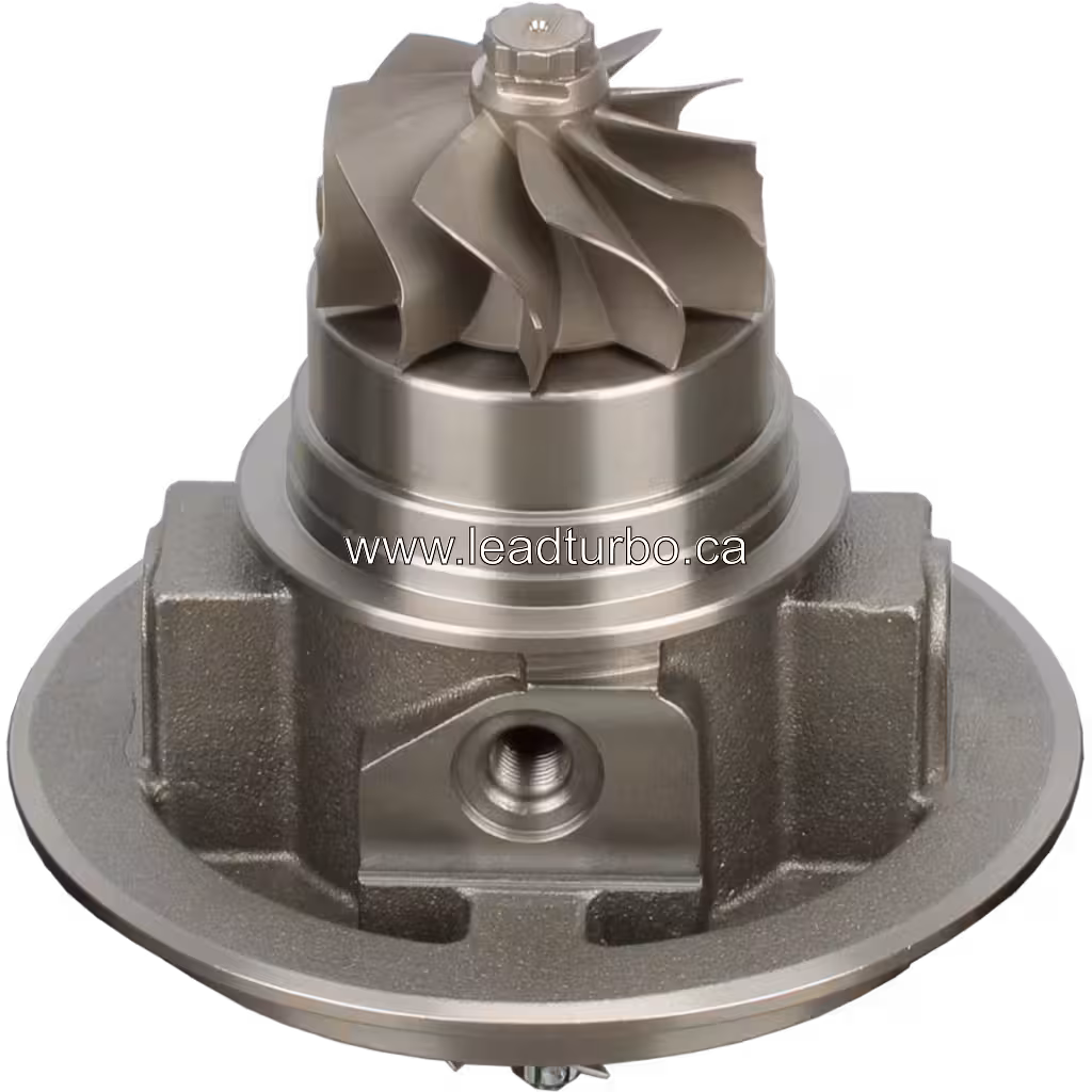 Machined metal FOR 250-7700 turbo core with mounting flange and bearing housing