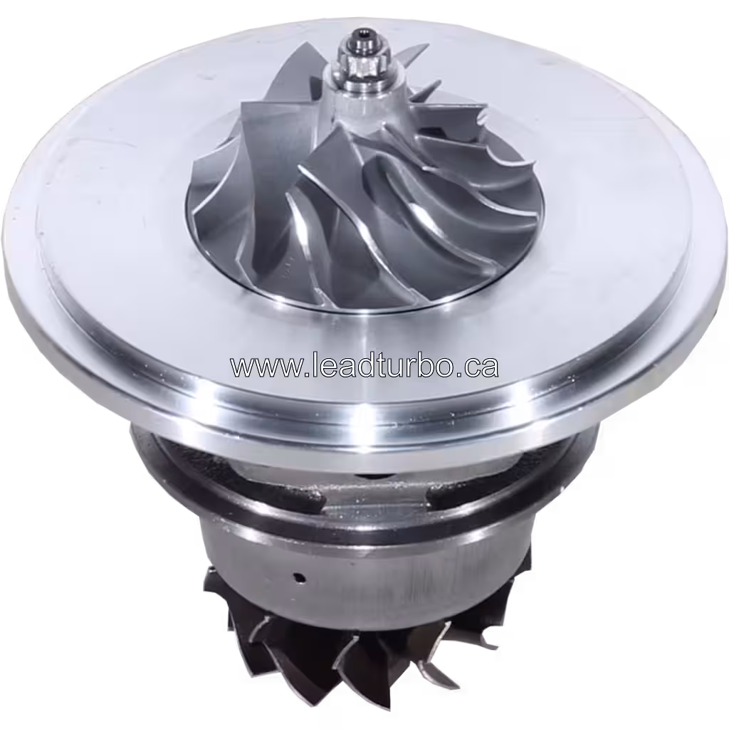 Vue supérieure du core turbo J96 montrant la roue compresseur