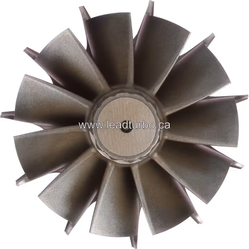 Vue de dessus de la roue de turbine HE400VG HE451VE