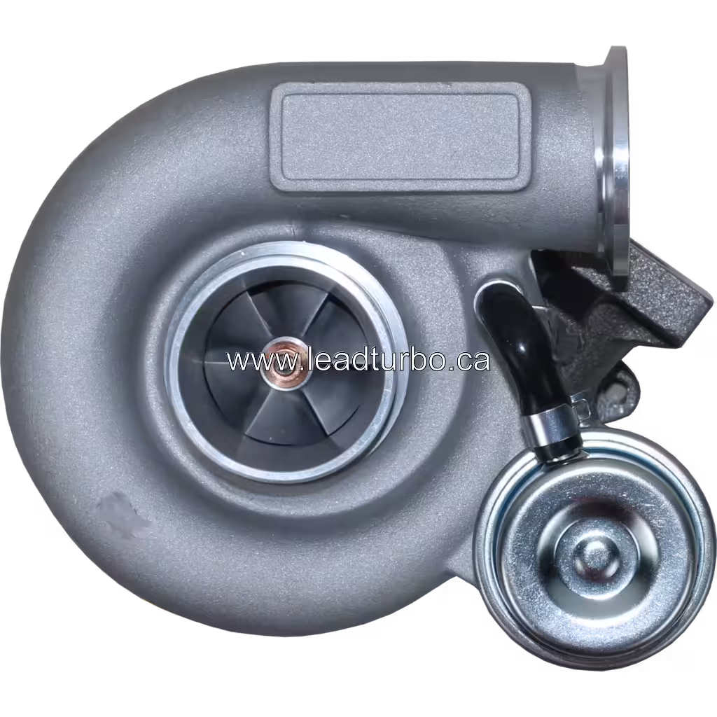 Turbocompresseur 3772742 HE200WG avec actionneur argenté et flexible noir