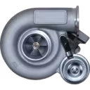 Turbocompresseur 3772742 HE200WG avec actionneur argenté et flexible noir