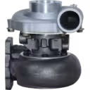 Turbocompresseur 409250-1 TO4B15 vue avant avec boîtier compresseur argenté