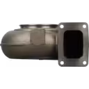 Carcasse de turbine 3522914A en métal gris foncé, vue de face avec bride rectangulaire