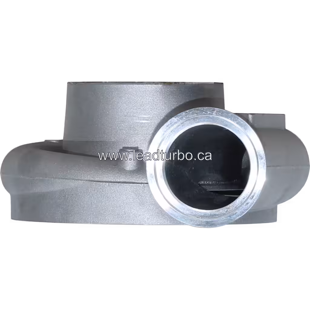Boîtier de compresseur 3591006 HX35W vue avant, entrée centrale polie