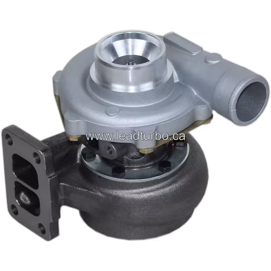 Front view of D6NN6K682D Turbocharger showing compressor housing