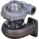 Vue avant du turbocompresseur Perkins tracteur