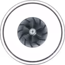 FOR E049339000208 JP60S turbocharger core front view showing turbine wheel