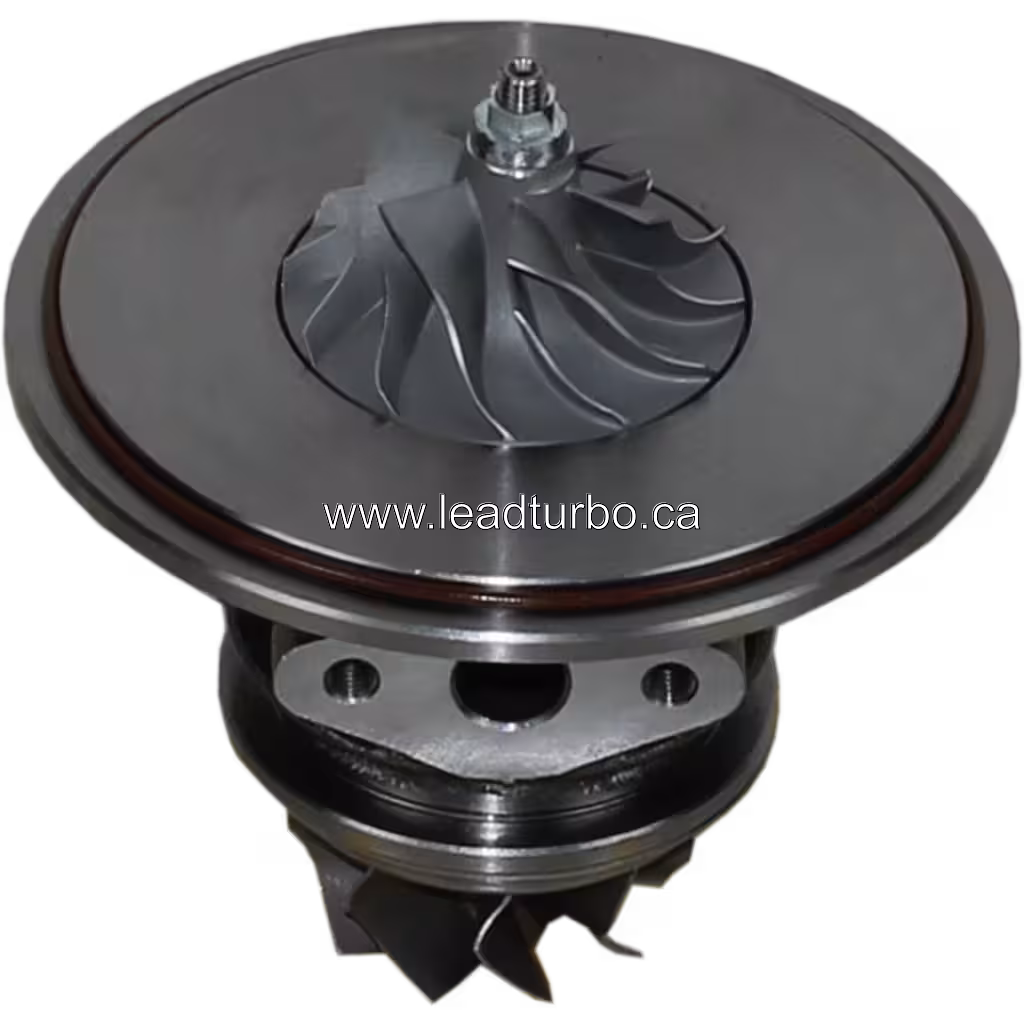 JP60S core top view with compressor wheel and central shaft