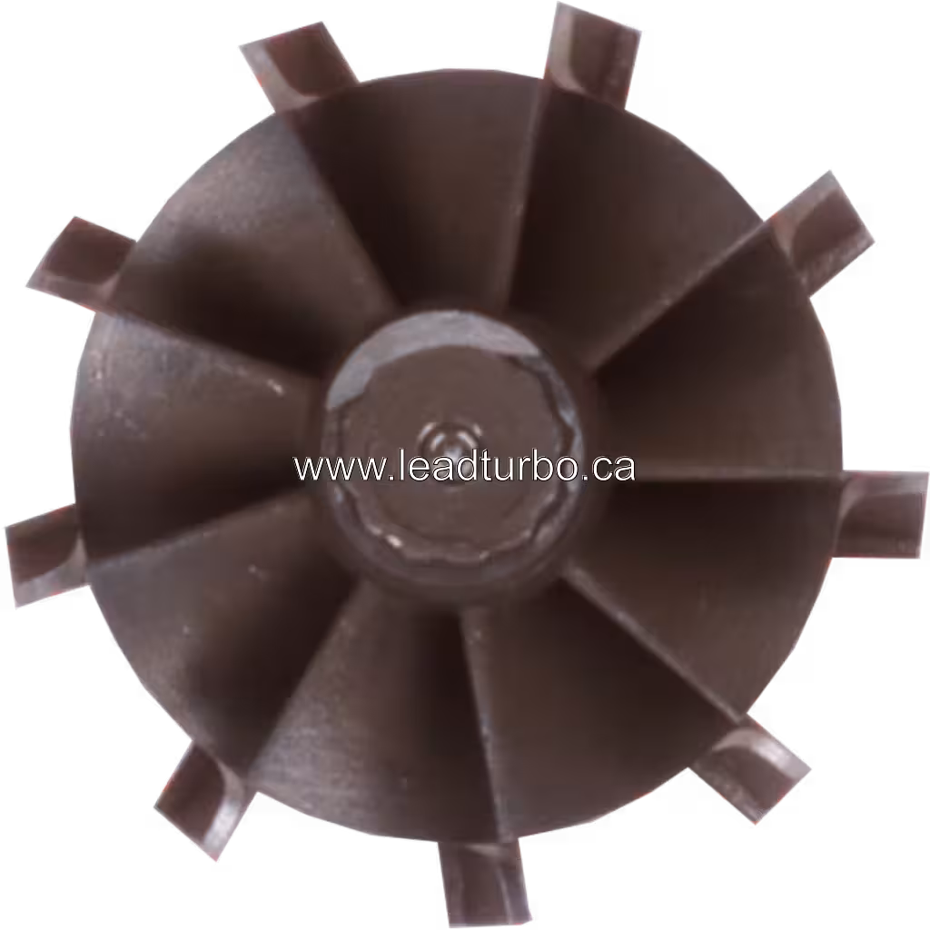 Vue de dessus de la roue de turbine NB131180 pour YANMAR
