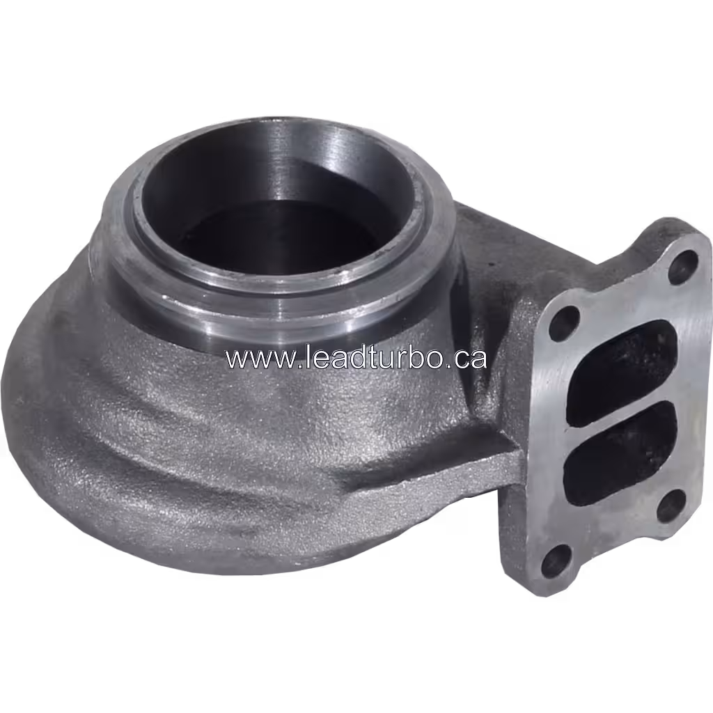 J96 turbine housing top view with two-port flange