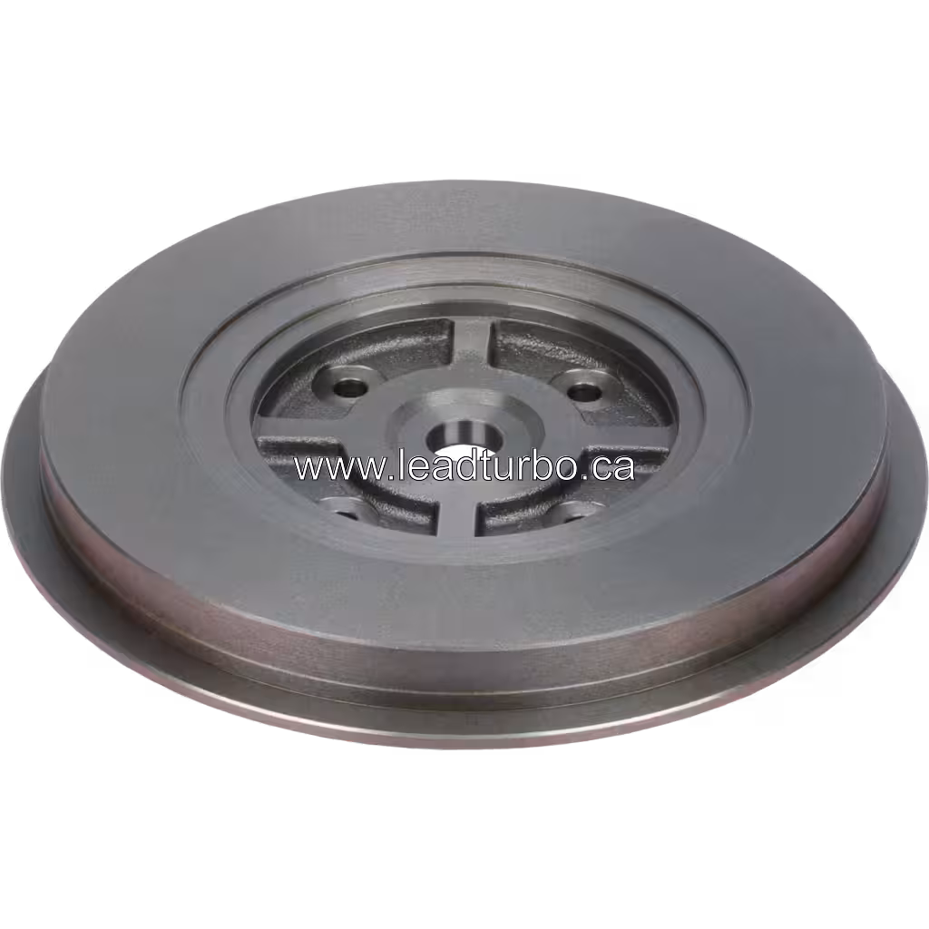 3594117 BP HX80 Back Plate for Cummins KTA19 Turbocharger 45 degree view