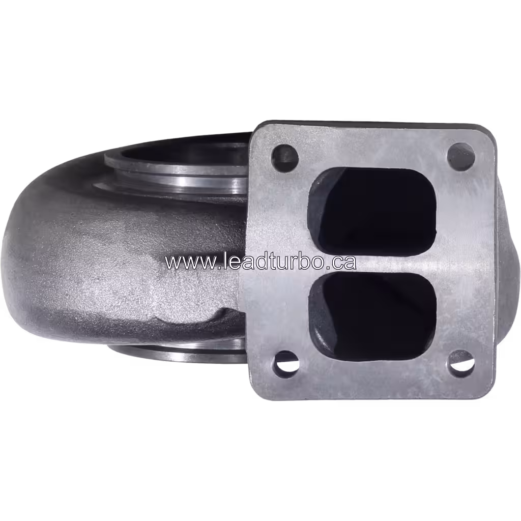 Grey cast metal turbine housing for 49188-01831 TH with two-port exhaust flange