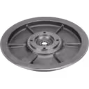 Cummins QSK23 G3 turbo back plate bottom view with radial ribs