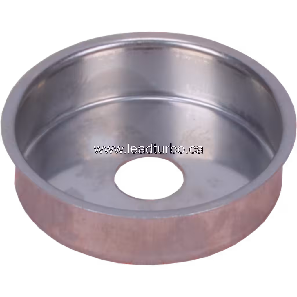 Cylindrical metal heat shield for J96 turbocharger