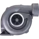 Front view of 65091007048 TO4E55 turbocharger with grey cast housing