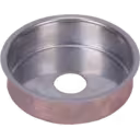 Heat shield métallique avec trou central pour turbo J96 vue de bas
