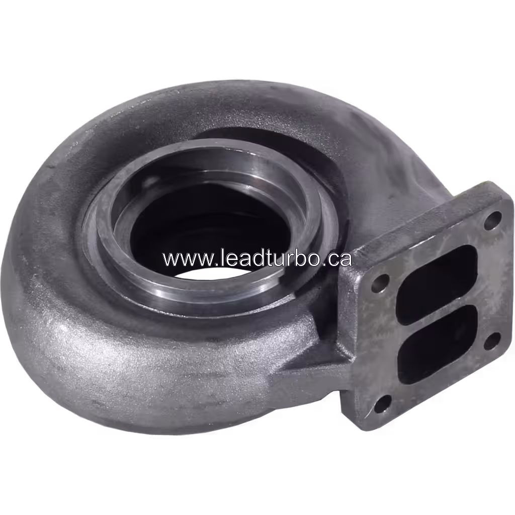 Vue de dessus de la turbine housing TD08H-31M avec entrée de turbine usinée