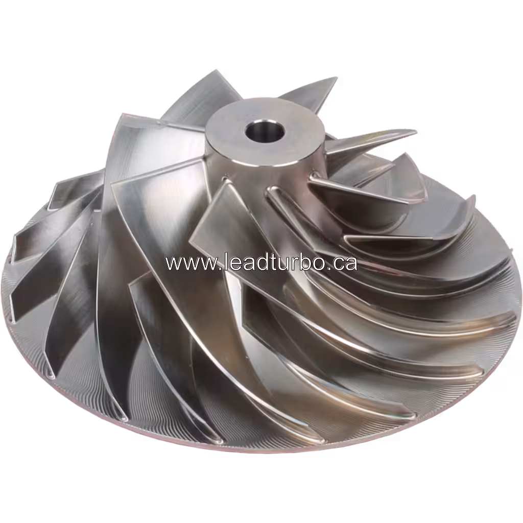 HE851 turbo compressor wheel top 45-degree angle
