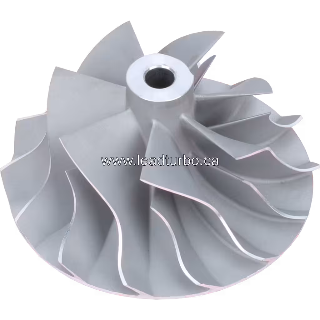 LeadTurbo compressor wheel side view showing blades