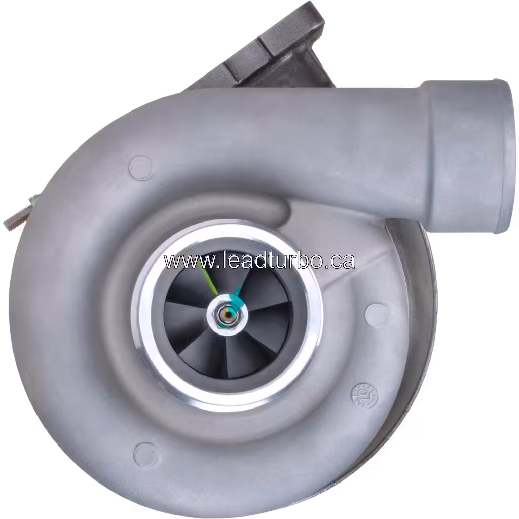 Vue avant du turbocompresseur 315650 S3A avec entrée compresseur polie