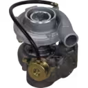 Vue latérale du turbocompresseur industriel pour chargeuse CAT