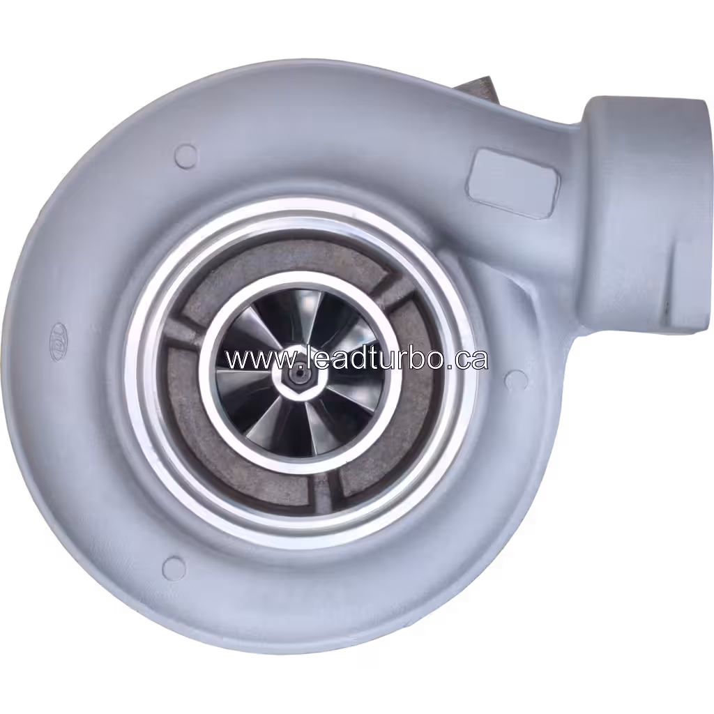 Front view of 1305469 S4DS turbocharger showing compressor wheel and inlet
