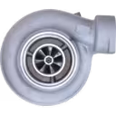 Front view of 1305469 S4DS turbocharger showing compressor wheel and inlet