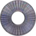 Face inférieure de la bague de poussée S400 avec motif iridescent