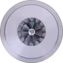 Vue avant du core turbo B2G003 FOR 2500841 montrant la roue compresseur polie