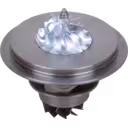 Vue de dessus à 45 degrés du core turbo B2G003 avec arbre central
