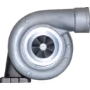 Vue avant du turbocompresseur S400 6156-81-8170 montrant la roue turbine