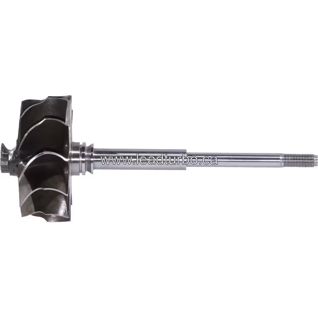 Vue de face de la roue de turbine VA850016 TW avec arbre long