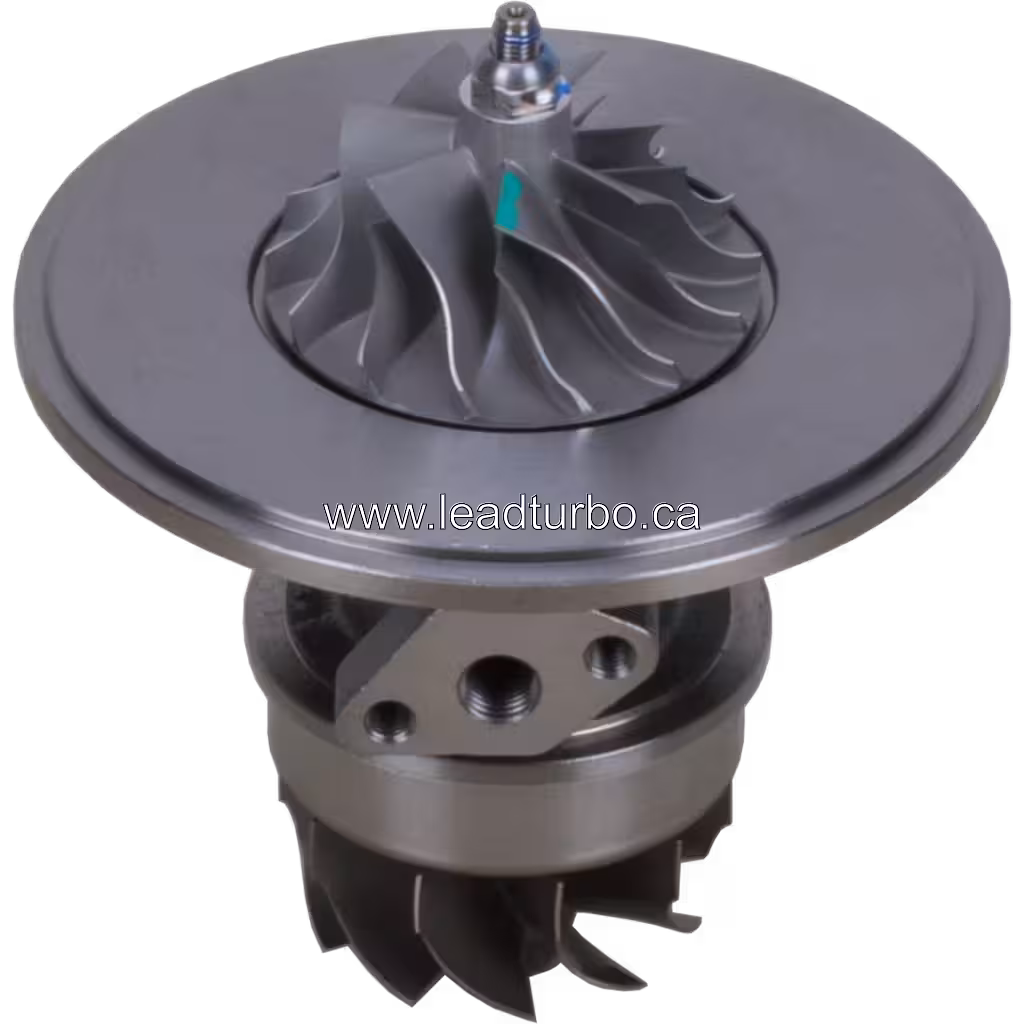 45-degree view of John Deere 6081T turbo core assembly