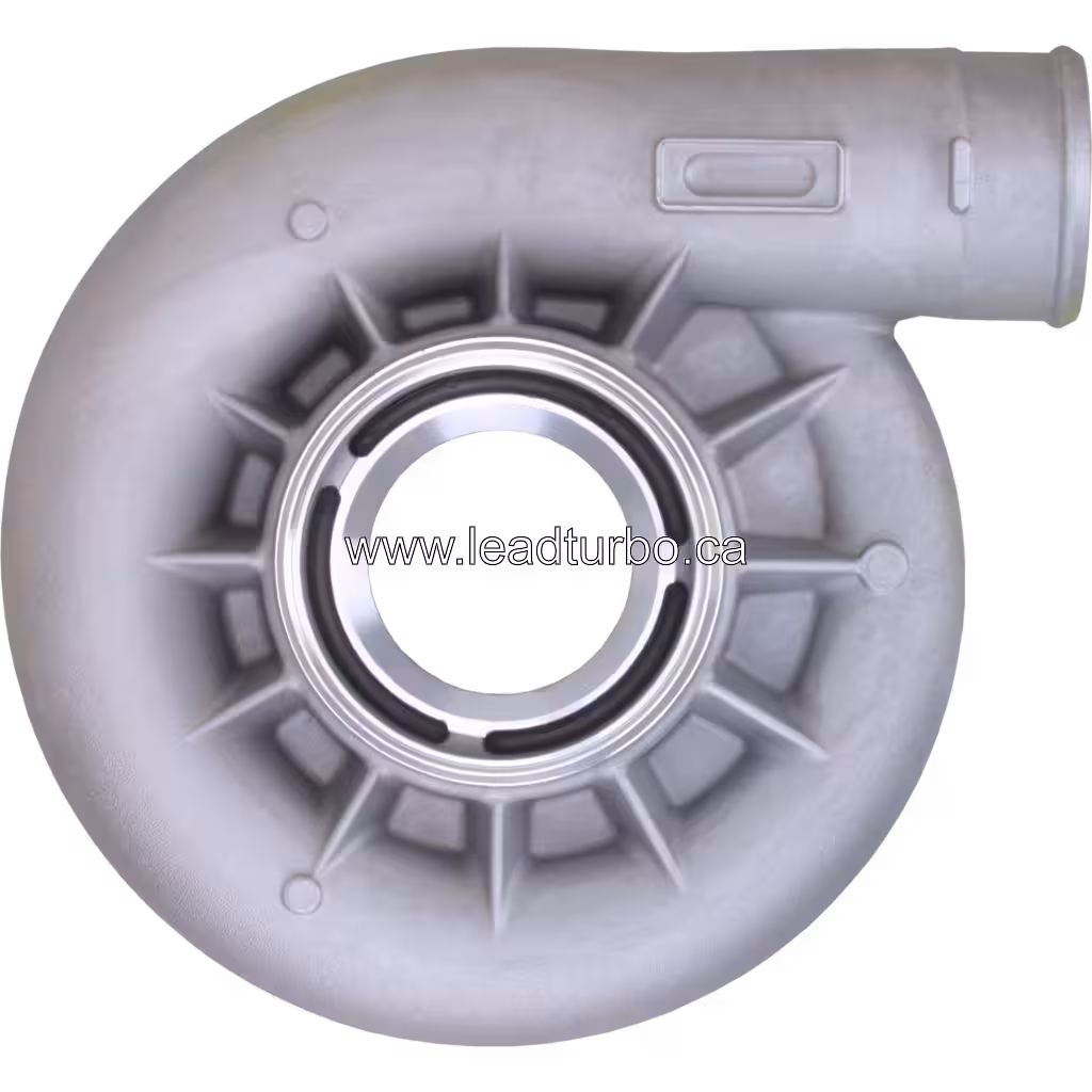 Industrial Turbocharger Compressor Housing Side View